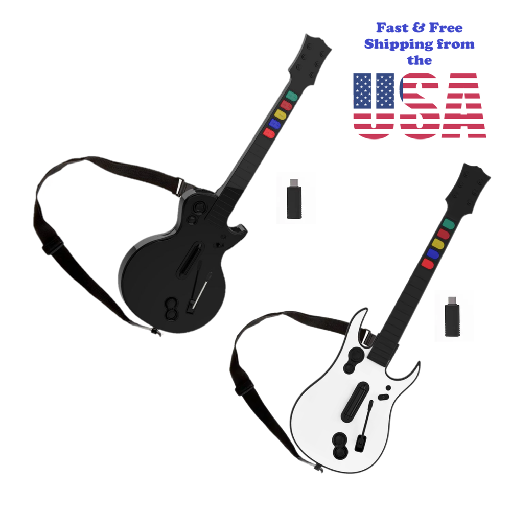 NEW Wireless Guitar Controller for PS3 & PC for Guitar Hero Clone Hero Rockband