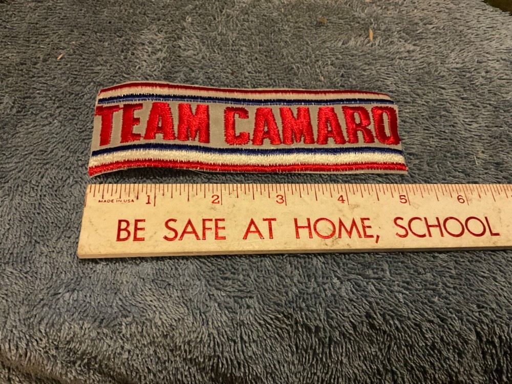 Team Camaro Iron On Patch Chevrolet Chevy