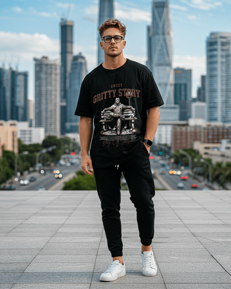 Gritty Story Oversized T-Shirt