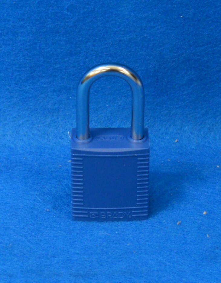 BRADY NYL-BLU-38ST-KA3PK Lockout Padlock