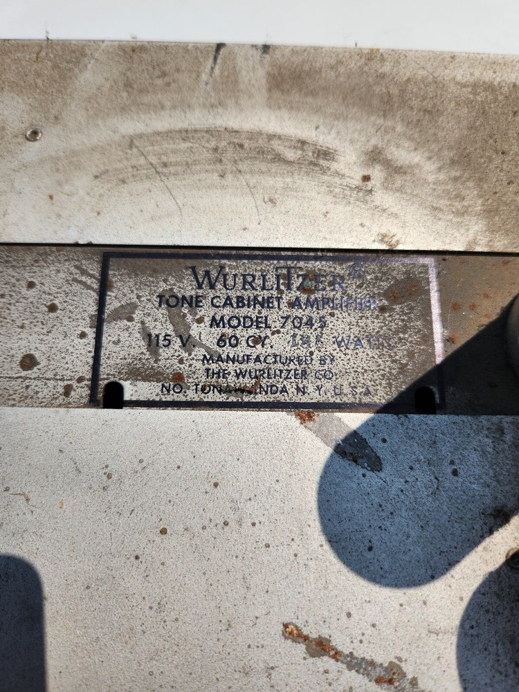 Wurlitzer Tube Amplifier 4075 Untested