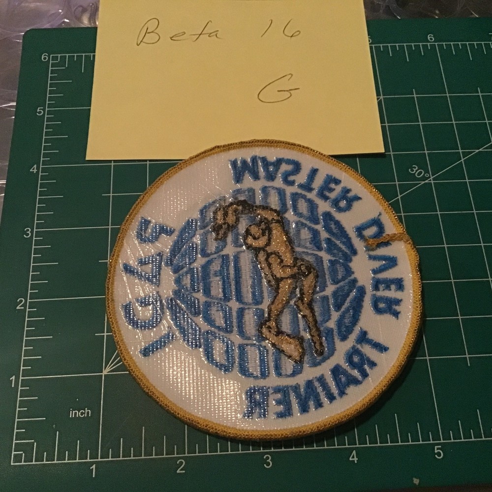 RARE PADI UNDERWATER INSTRUCTOR PATCH - SCUBA DIVE Gold Rim