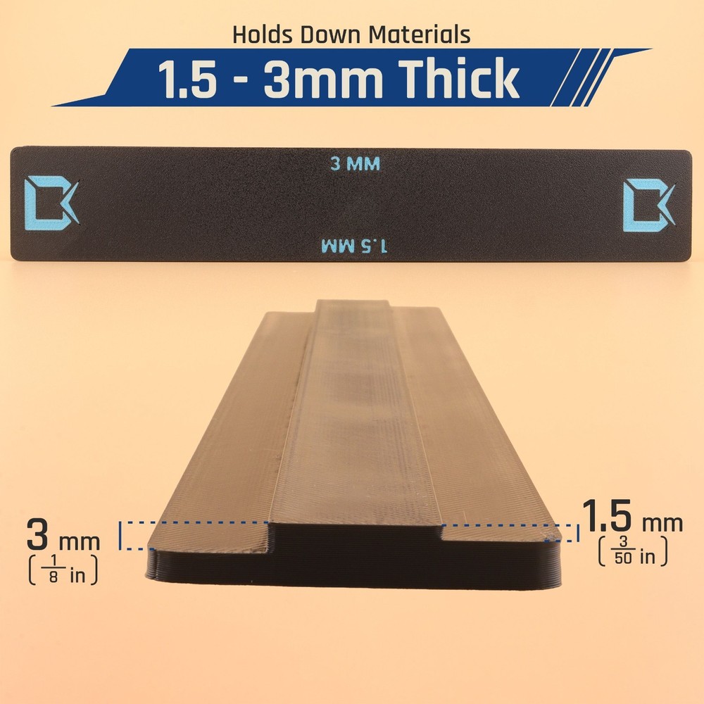 Magnetic Edge Lock Clamp for Laser Bed: CO2/Diode Laser Hold Down System