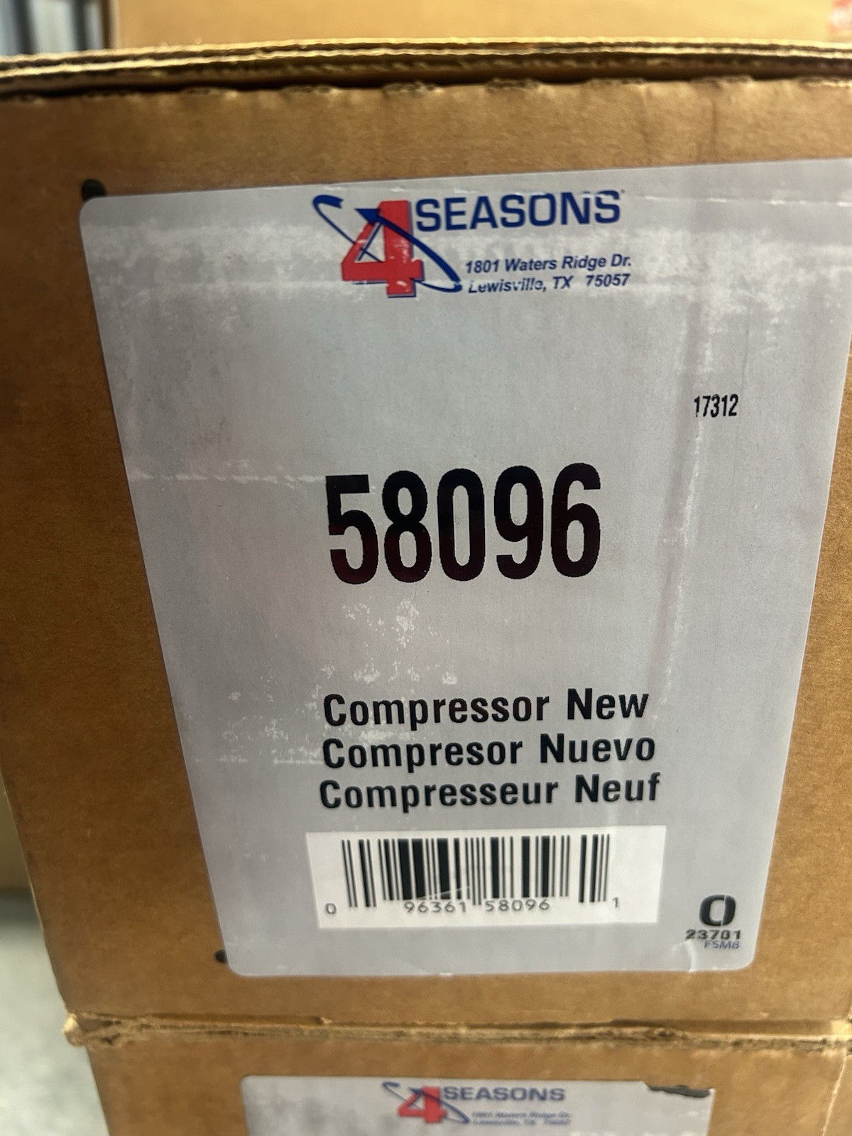Four Seasons 58096 New GM A6 Compressor w/ Clutch F5