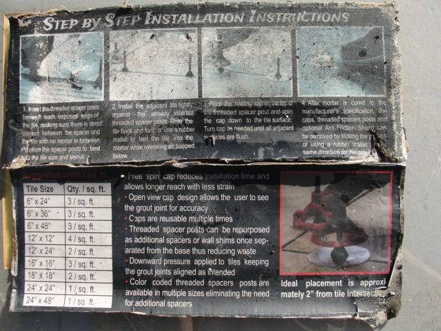 Russo Spin Doctor Tile Lippage Control System