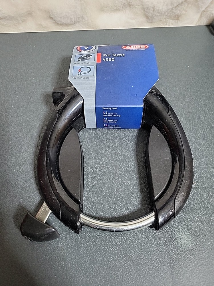 ABUS Pro Tectic 4960 Frame Lock, Black Bicycle Security Keyed Lock