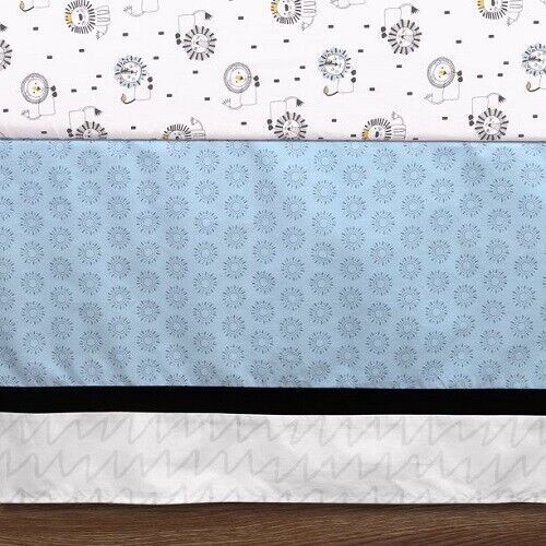 The Peanutshell Little King 5Pc Crib Bedding Set Include Blanket/Extra Sheet