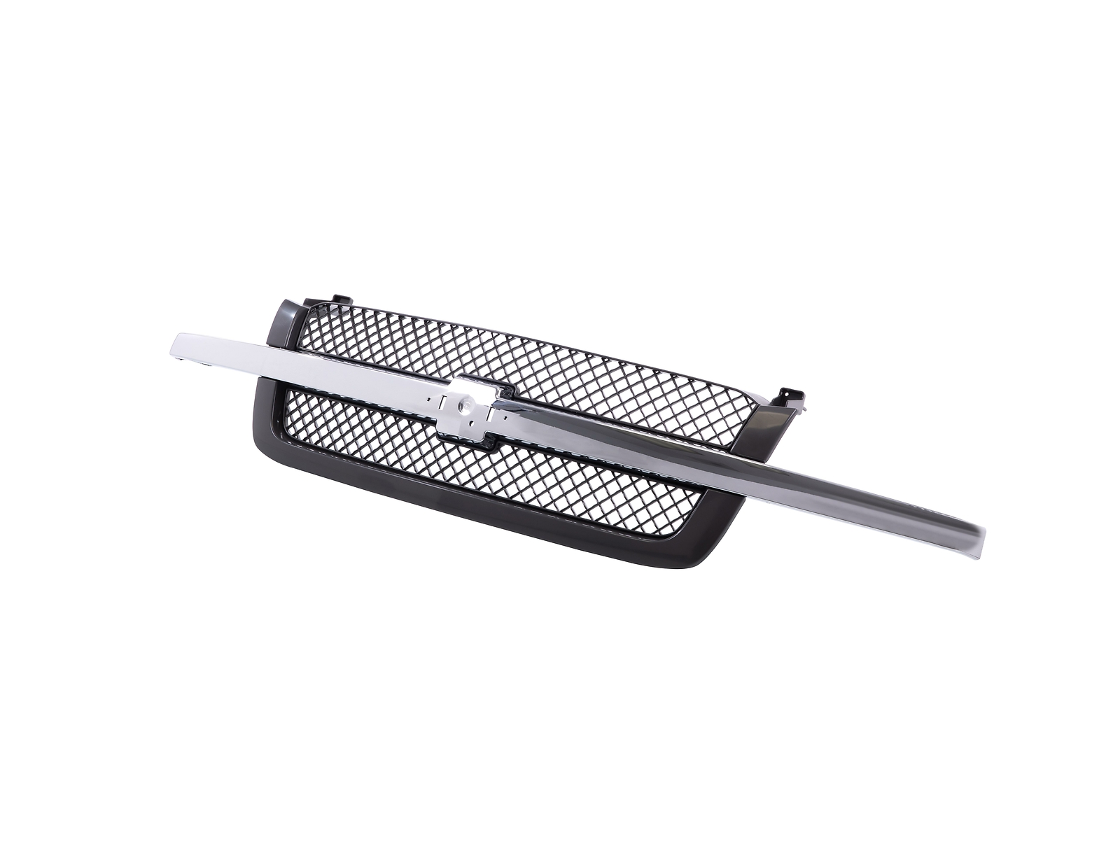 Grille w/Chrome Molding Center Bar For 03-07 Silverado 1500 2500 3500 Avalanche