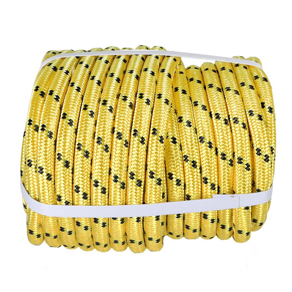 1/2"x100' Double Braid Marine Polyeste Sheet Halyar Rope Rigging Breaking