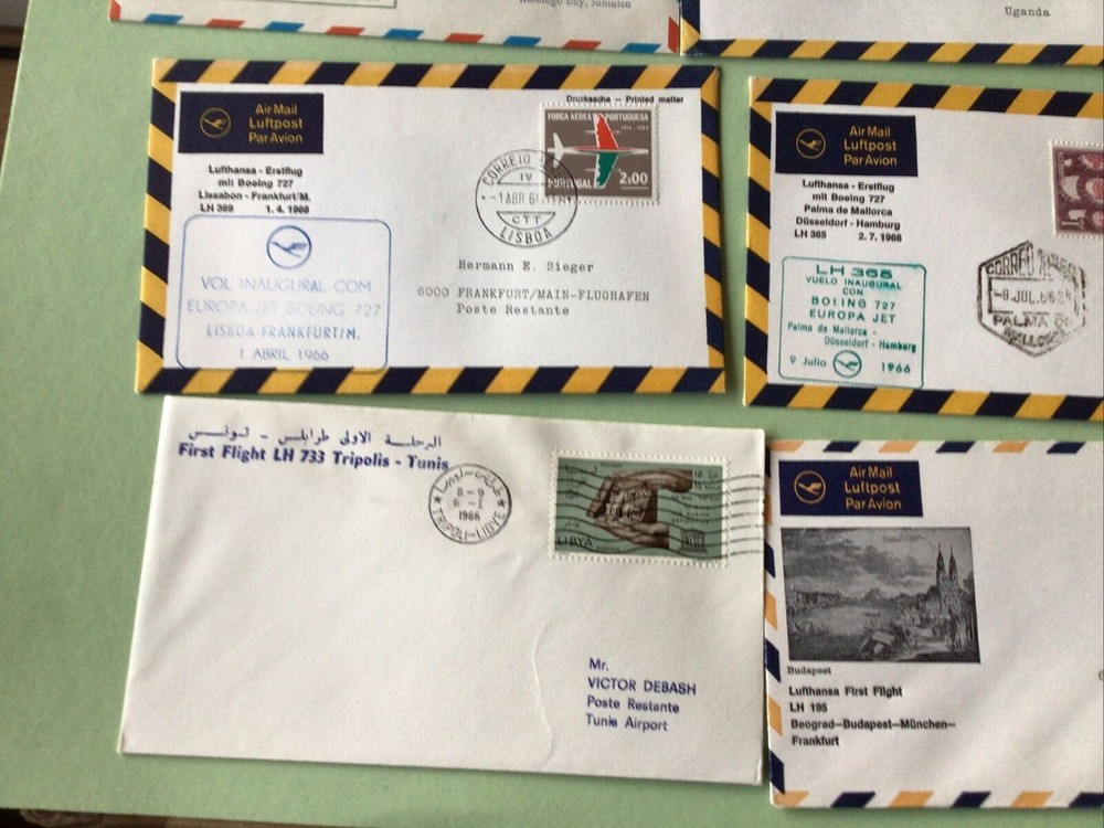 Airmail stamps covers 12 Mixed World Covers Ref A1330