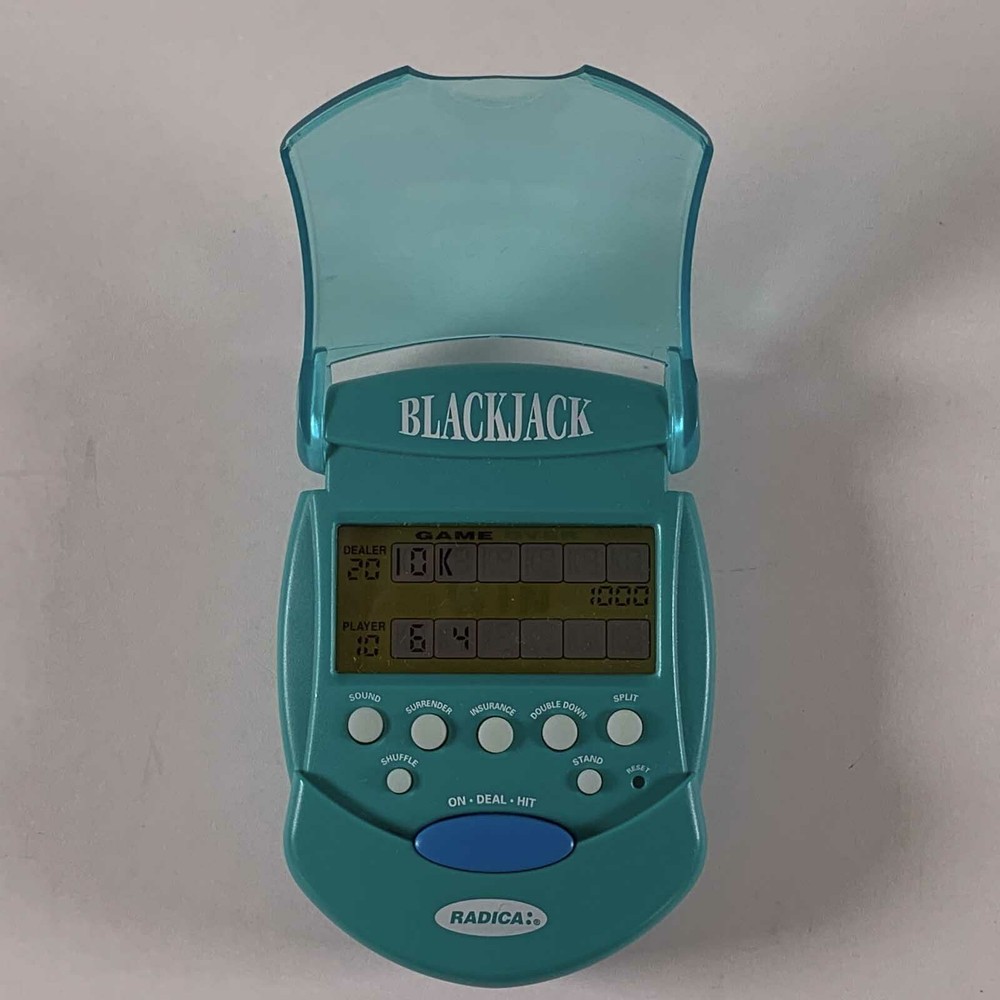 Handheld Electronic Game 2001 Radica Blackjack Tested Works B-B