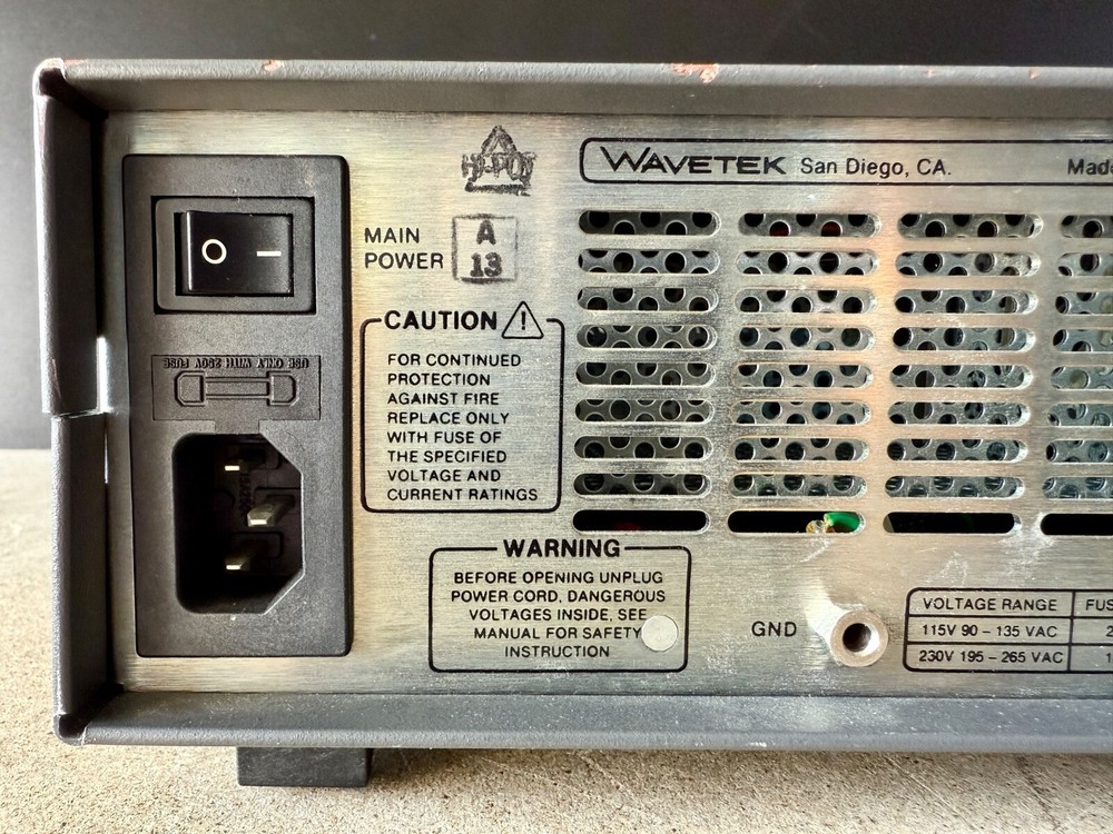 Wavetek Model 54 Printer Plotter For Parts/Broken