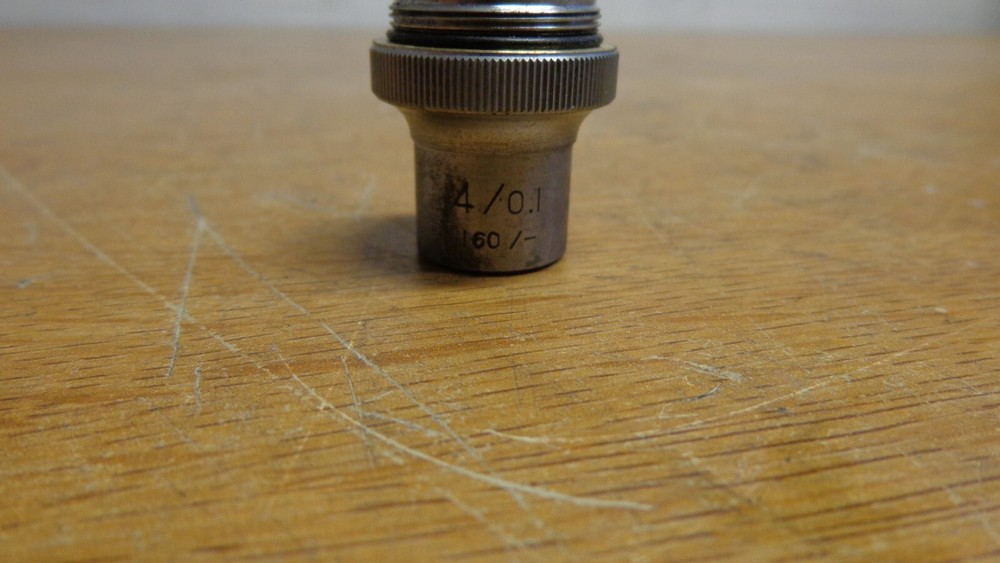 MICROSCOPE OBJECTIVE LENS 4/0.1 160/-