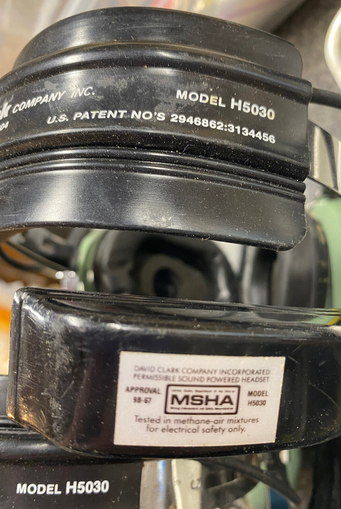 David Clark Headsets with Microphone Model H5030 and Jack Plates