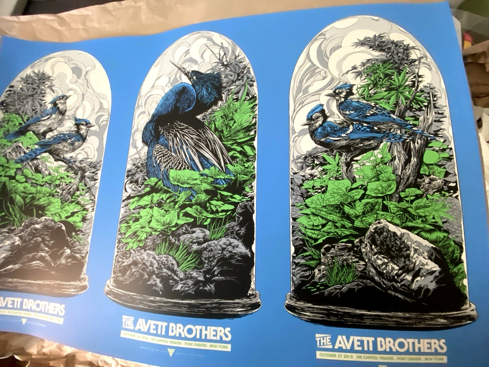 UNCUT POSTER The Avett Brothers CAPITOL THEATRE PORT CHESTER NY OCT 2018 #3/40
