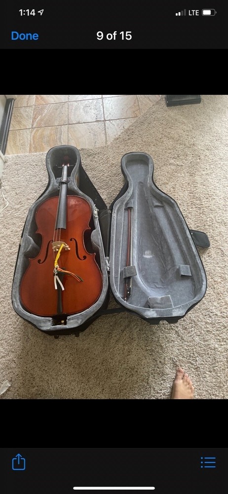 3/4 size cello