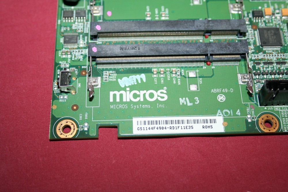 Micros WorkStation 5A ABRF49-G Main System Board WS5A POS