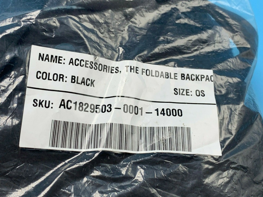 FABLETICS THE FOLDABLE BACKPACK AC1829503 BLACK