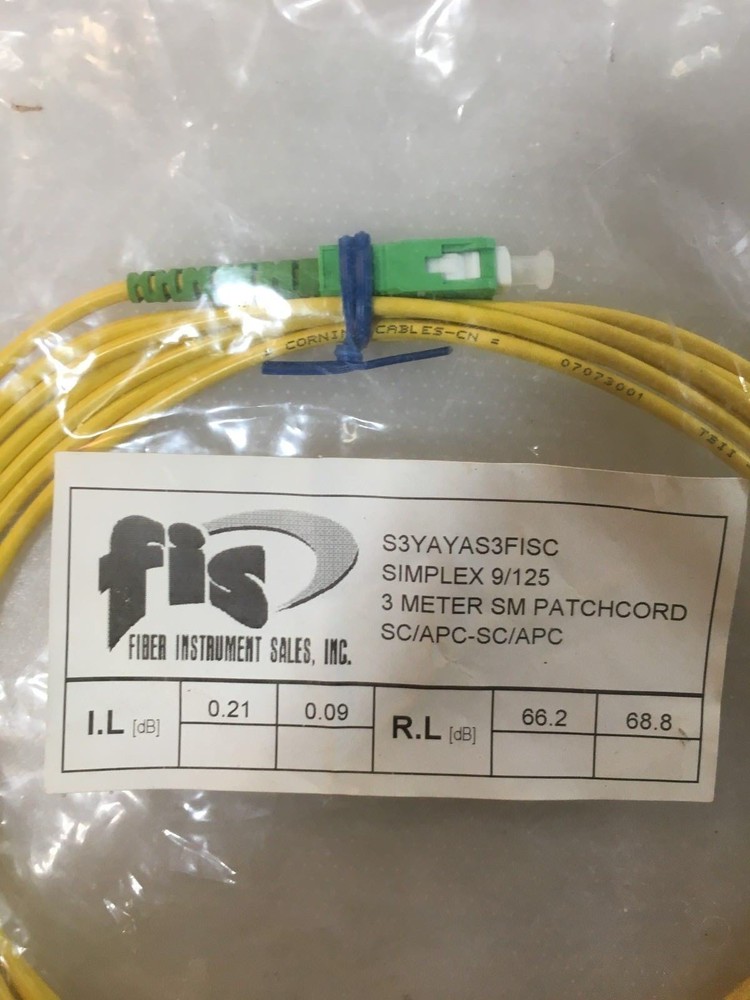 FIS 3m Fiber Patchcord S3YAYA5FISC