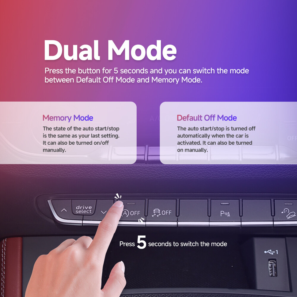 Auto Start Stop Disable/Delete/Eliminator Bypass Module for 2016-2019 Audi Q7