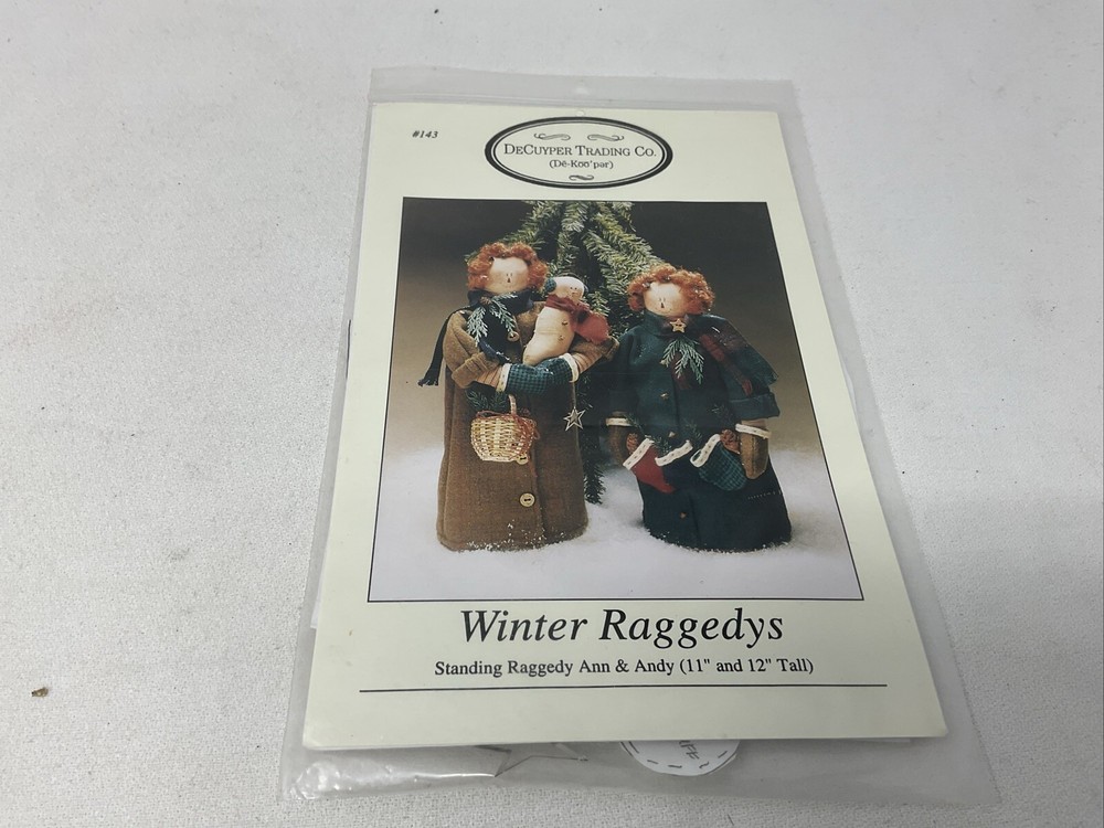 WINTER RAGGEDY'S DeCuyper Trading Co. Craft Pattern 1995