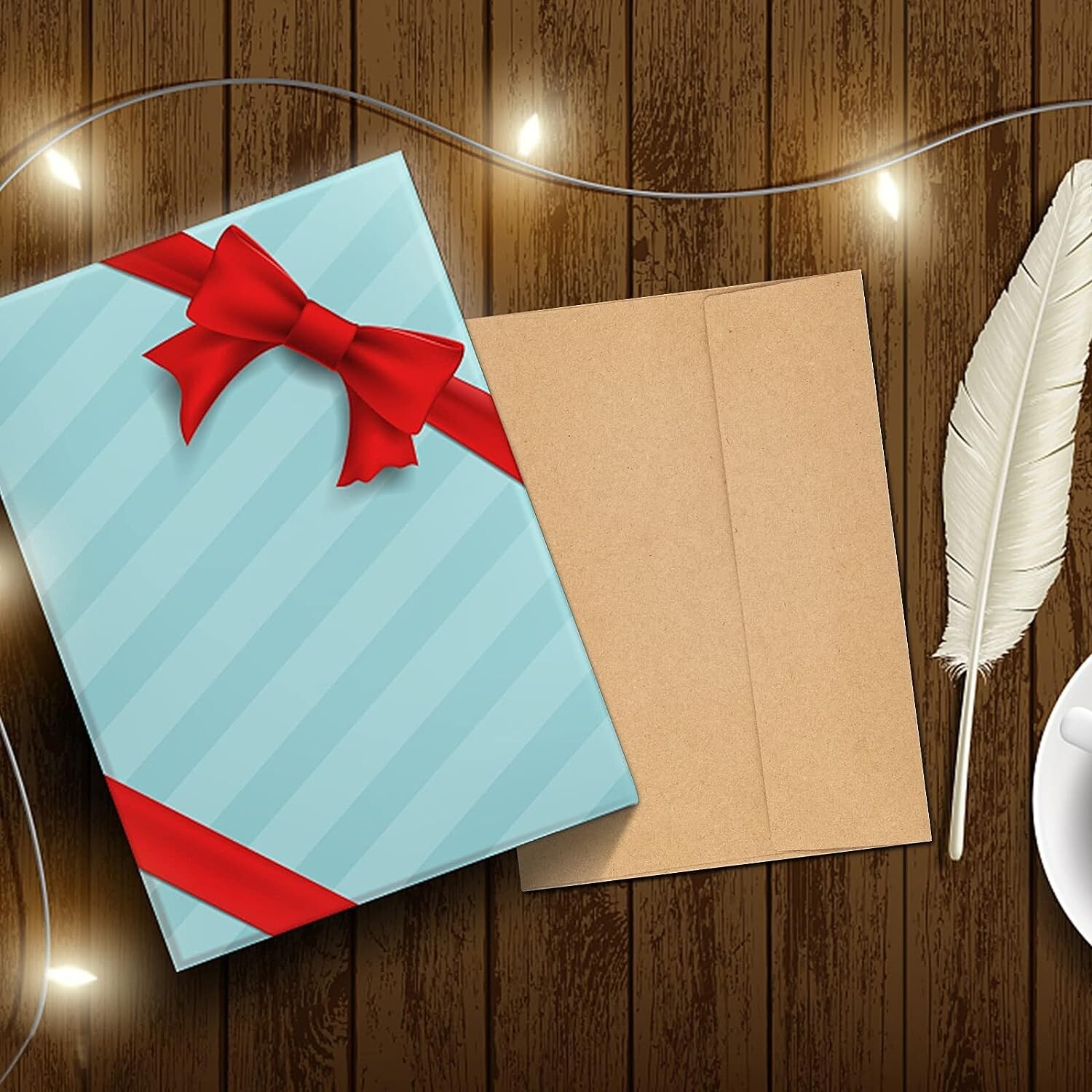 450 Invitation Envelopes Brown Kraft A7 5.25" x 7.25 for 5x7 Photo Wedding Card