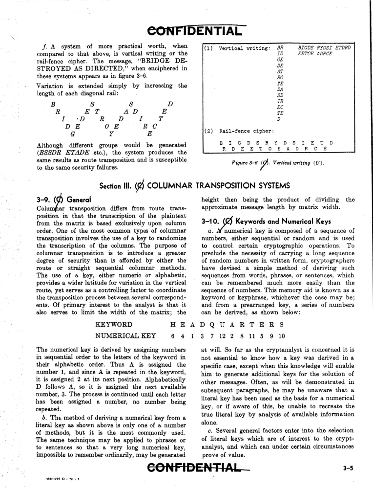 357 Page 1970 Declassified BASIC CRYPTANALYTICS TM 32-220 Technical Manual on CD