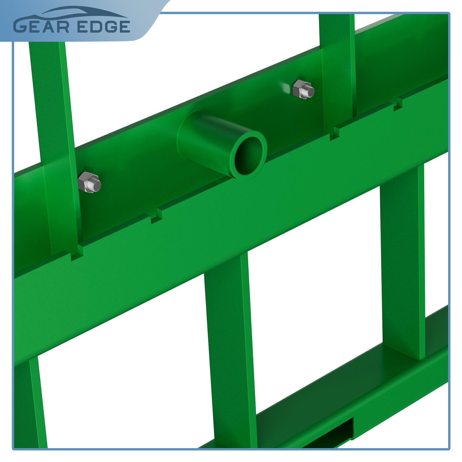 4000lbs Skid Steer Pallet Fork Attachment 46" Frame W/48" Blades Fits JD Loaders