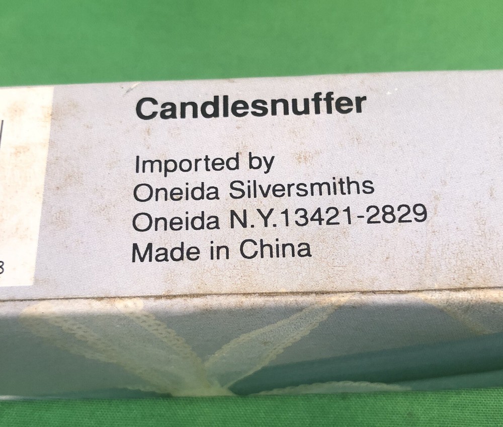 Oneida Silversmiths Silver Plate Candle Snuffer