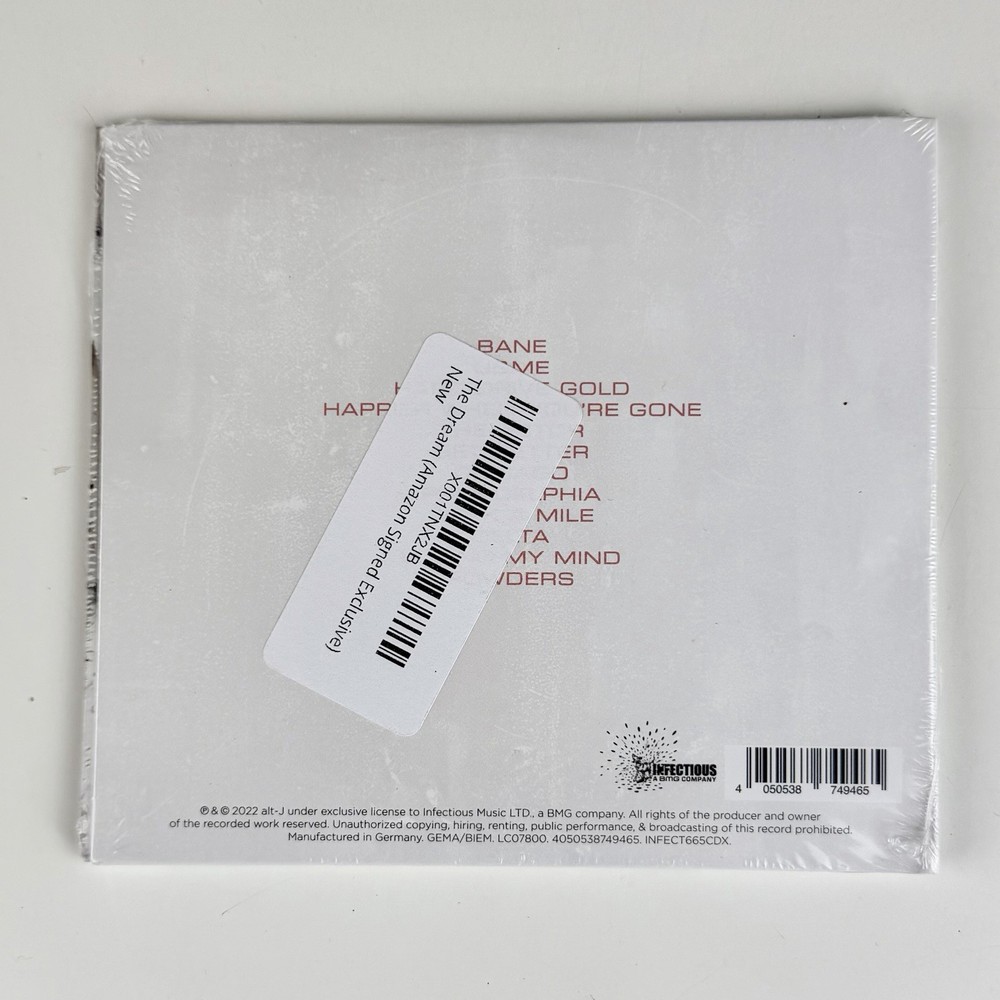 Alt-J Signed CD The Dream