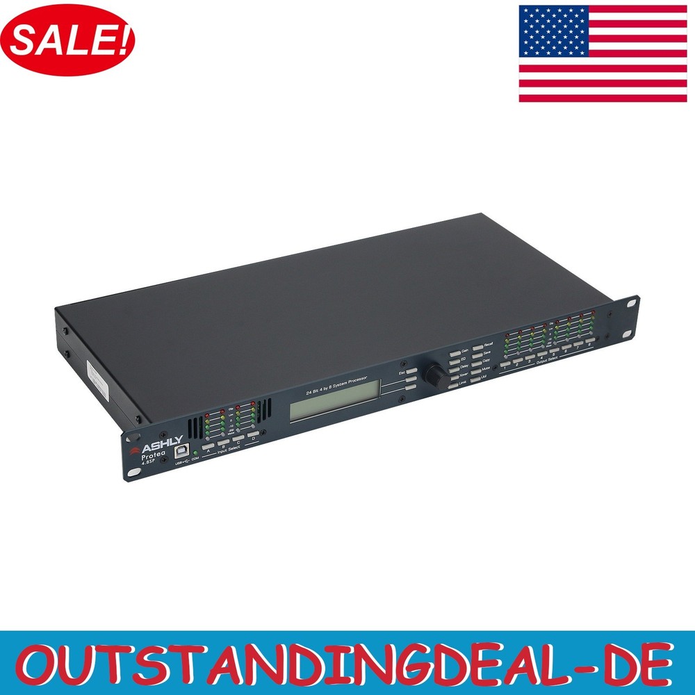 4.8SP Digital DSP Audio Processor 4 Input 8 Output Professional Sound System USA