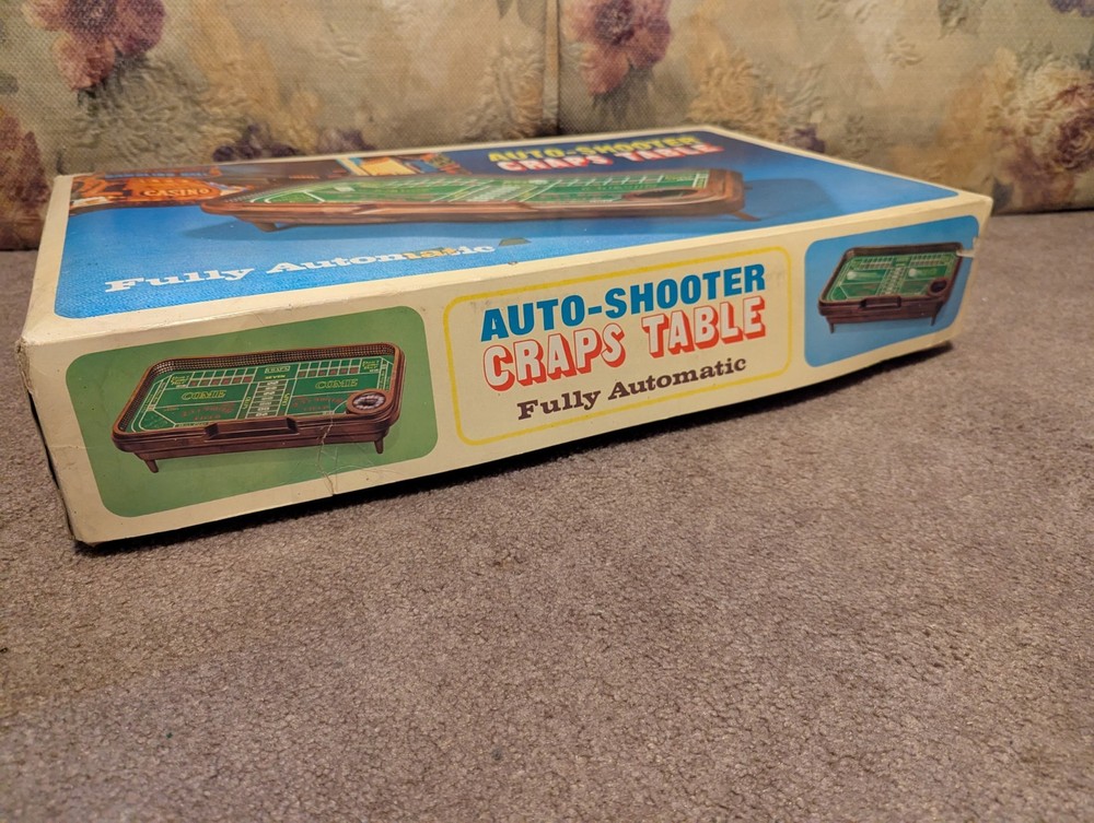 Vintage Waco Auto-Shooter Craps Table Complete Automatic Dice Roller Box Works