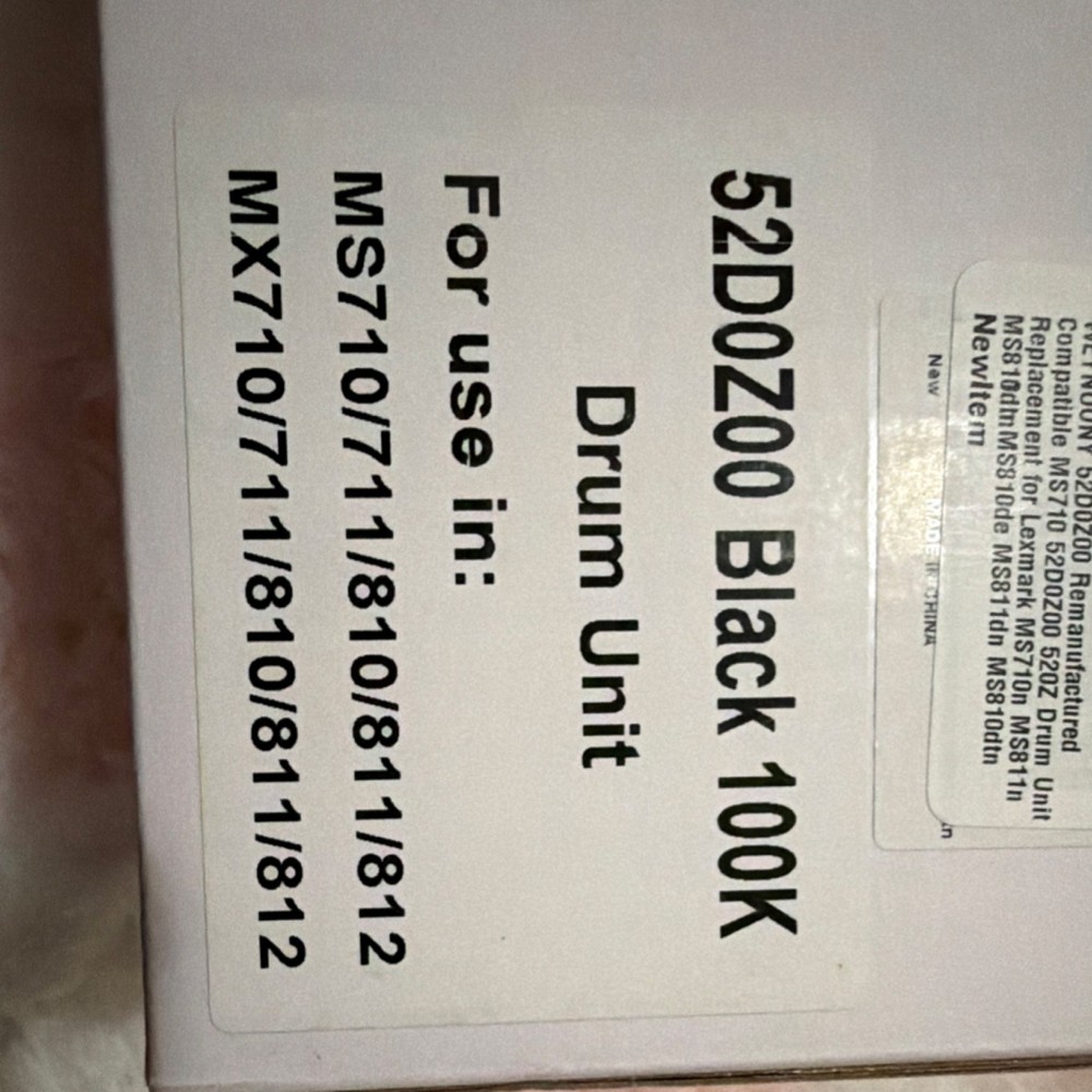 WEYNUONY 52D0Z00 Black Drum Unit for Lexmark MS MX Series