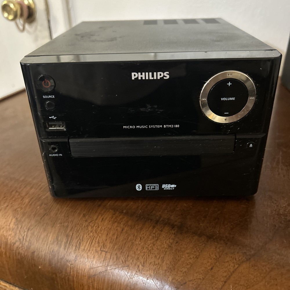 Phillips CD BT MP3 USB Direct Micro Music System BTM2180 Only 1 Speaker READ DES