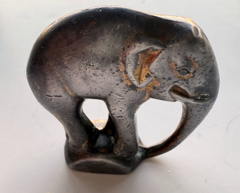 MINIATURE GERMAN BRONZE ELEPHANT