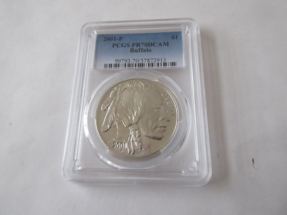 2001-P PCGS $1 Buffalo Silver P70DCAM