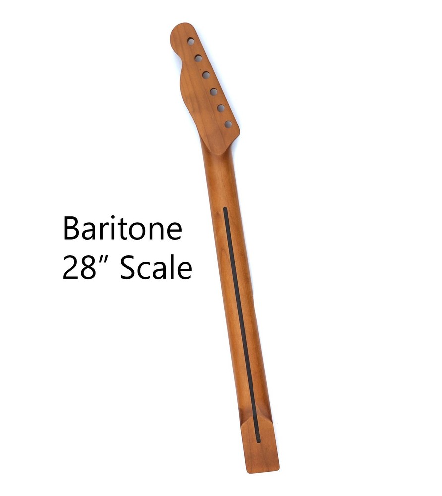 Brio Baritone Conversion Neck for T-Style – 28" Scale Length, 22 Frets