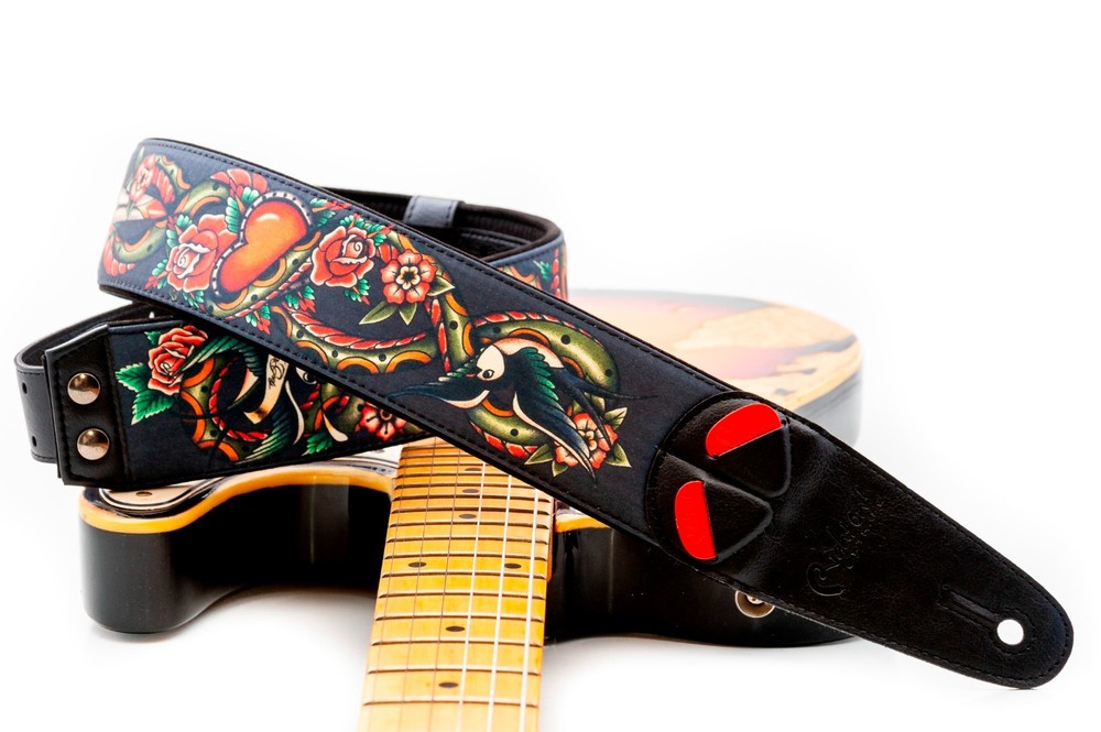 RightOn! Mojo Tattoo Guitar Strap