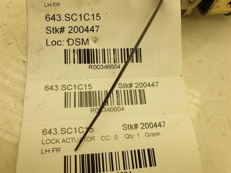2015 SCION FR-S DRIVER SIDE FRONT DOOR LOCK ACTUATOR ASSEMBLY