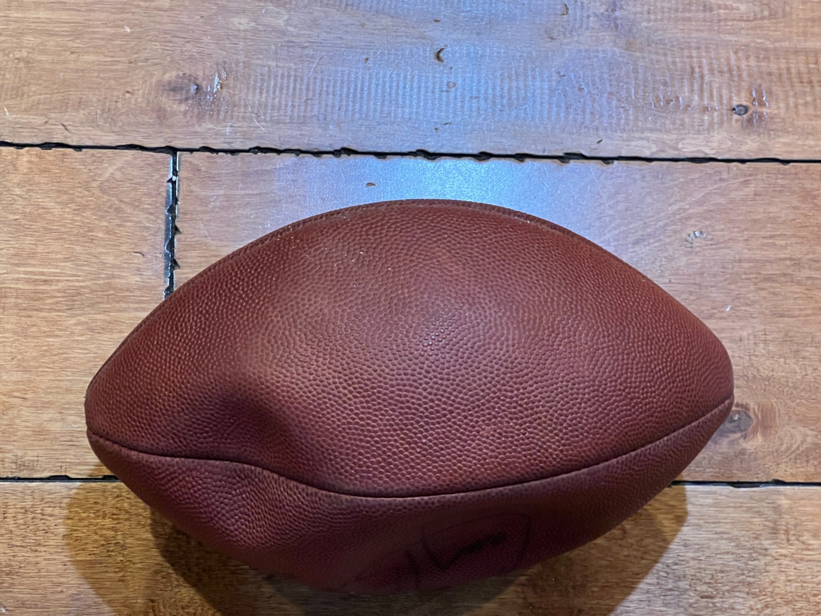 LARRY BROWN SIGNED OAKLAND RAIDERS GAME USED WILSON FOOTBALL (FROM EQUIP MANAGER