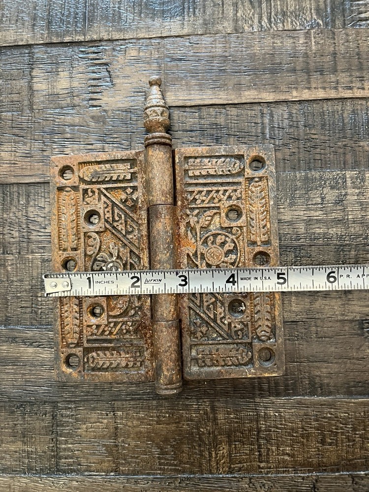 Victorian aesthetic movement hinge 5” x 2.5”