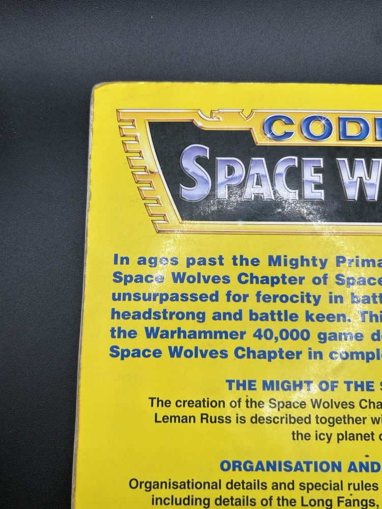 Warhammer 40K Codex Space Wolves (2nd Ed) Games Workshop GW Damaged