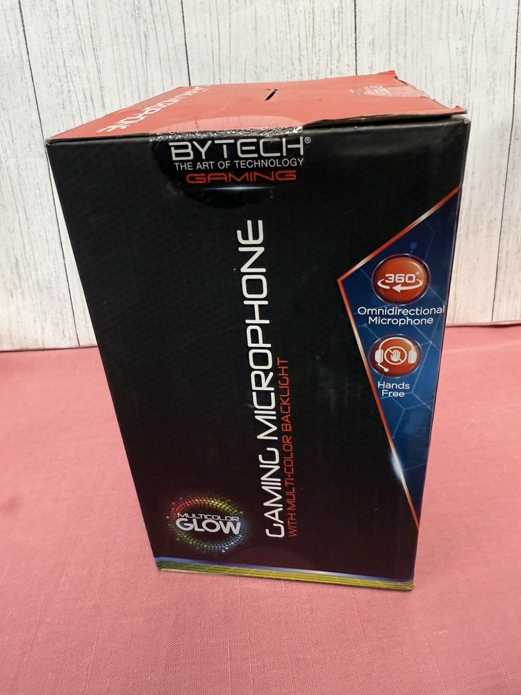 Bytech Adjustable Gaming Microphone NEW Multi Color Backlight Hands Free Glow