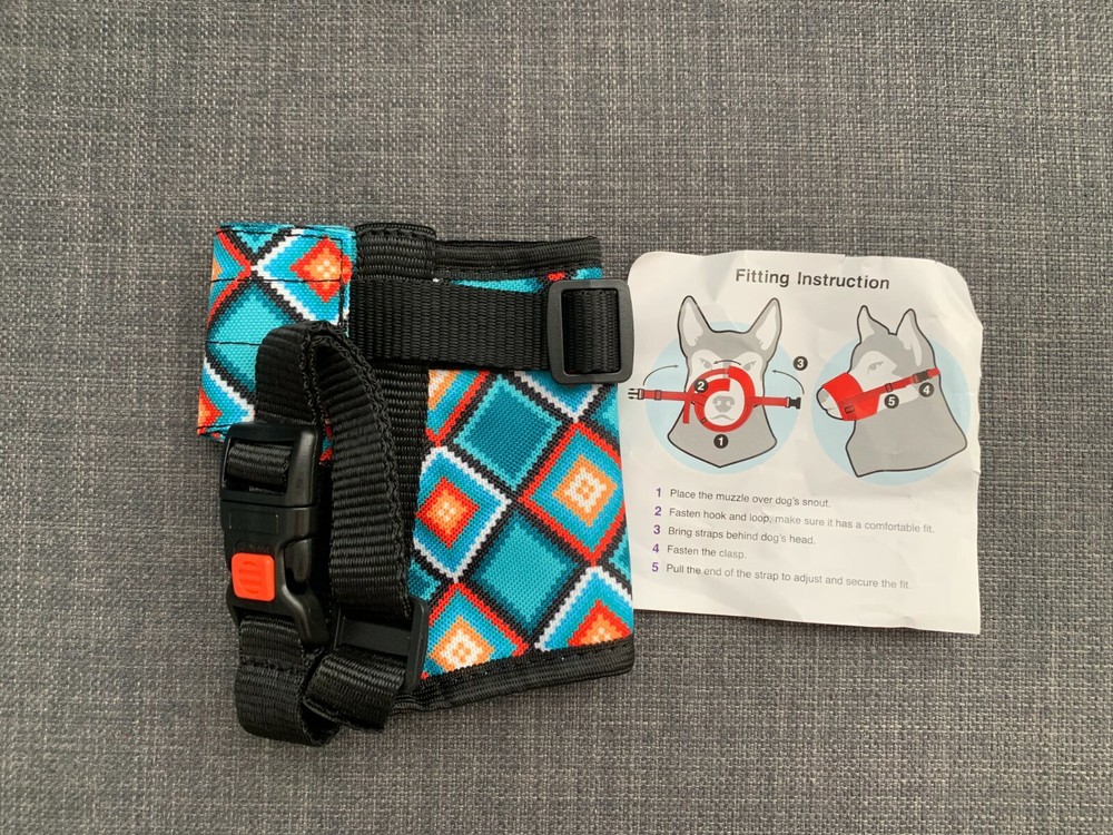 CollarDirect Dog Muzzle for Small Dog Soft Breathable Nylon
