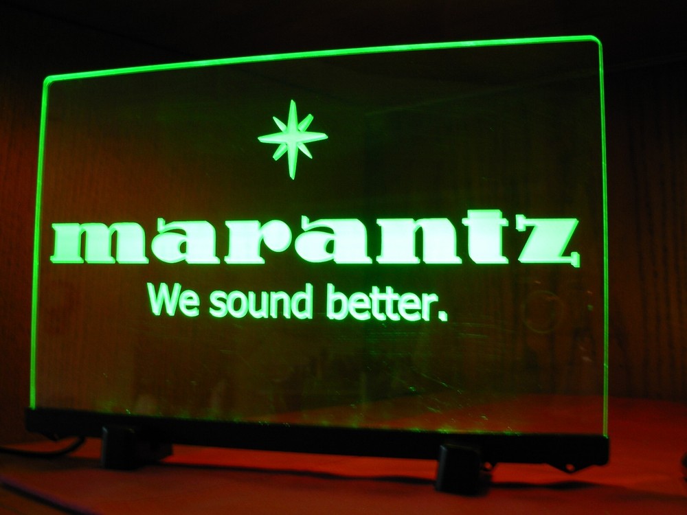 MARANTZ ETCHED ACRYLIC LED SIGN