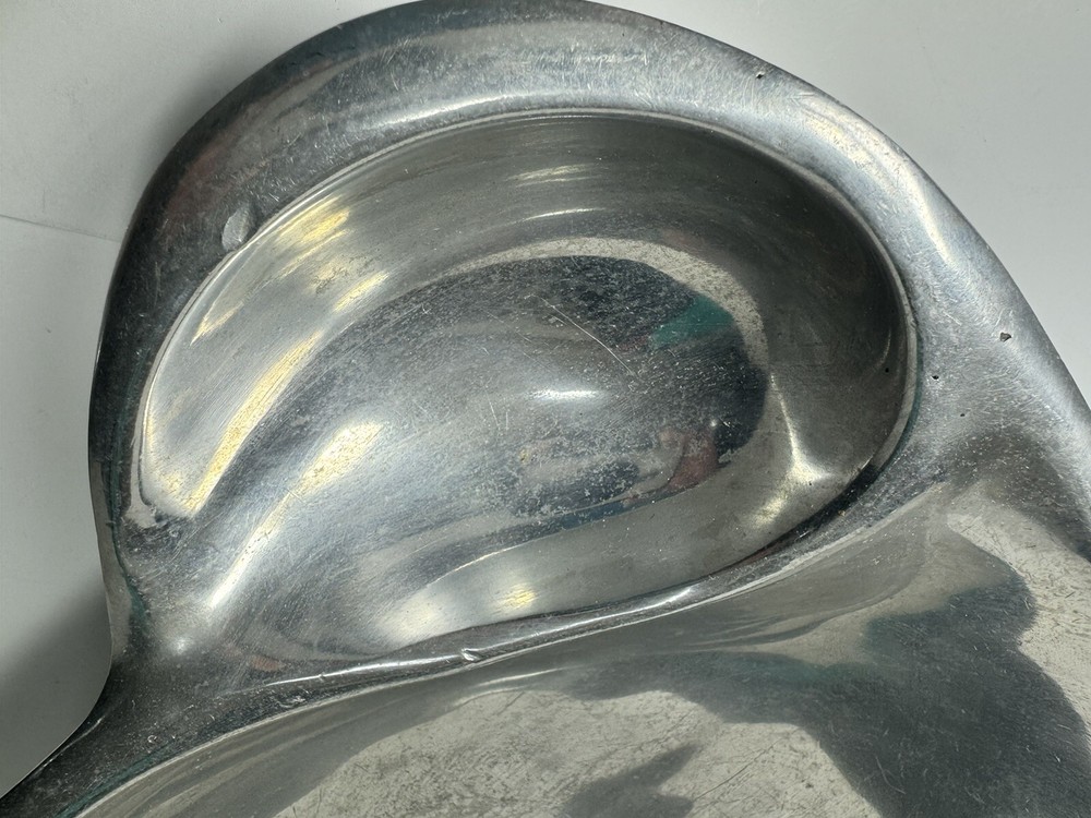 Nambe Chip & Dip Platter And Serving Dish (b92)