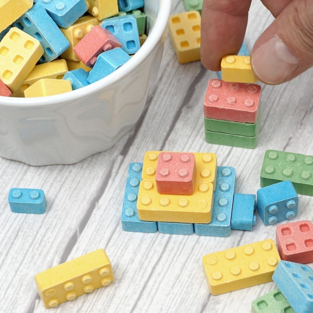 Blox Candy, 1 Pound Bag, Building Blocks Candy, Edible Assorted Block Flavors