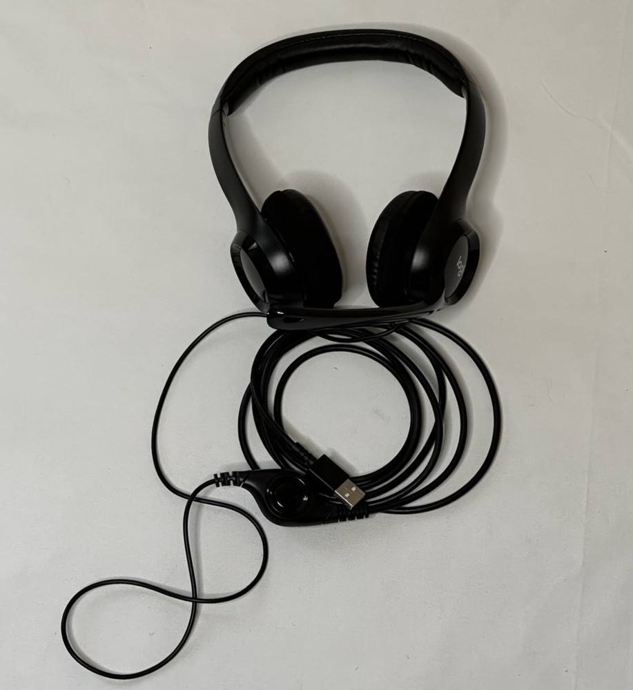 Logitech H390 Logi Usb Headset wired USB-A connection volume mute controls