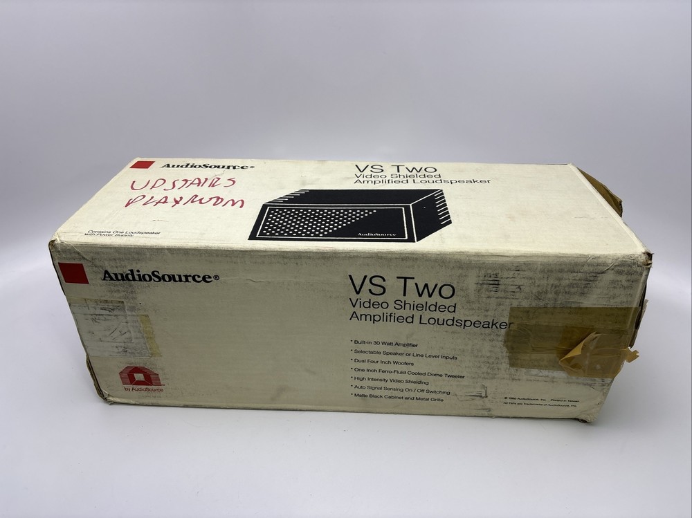AudioSource Model VS Two Powered Speaker Video Shielded Amplified Loudspeaker