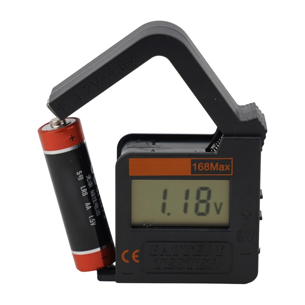 Convenient and Reliable Battery Testing 168MAX Portable Battery Tester